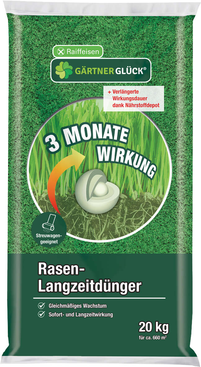 GÄRTNERGLÜCK Rasendünger mit Langzeitwirkung
